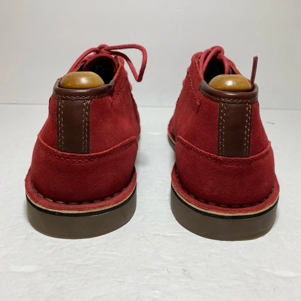 Kenneth Cole Reaction Men's Red Suede Desert Sun Chukka Boots Size 9
